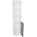 Dulap Office 1 usa mica alb/gri